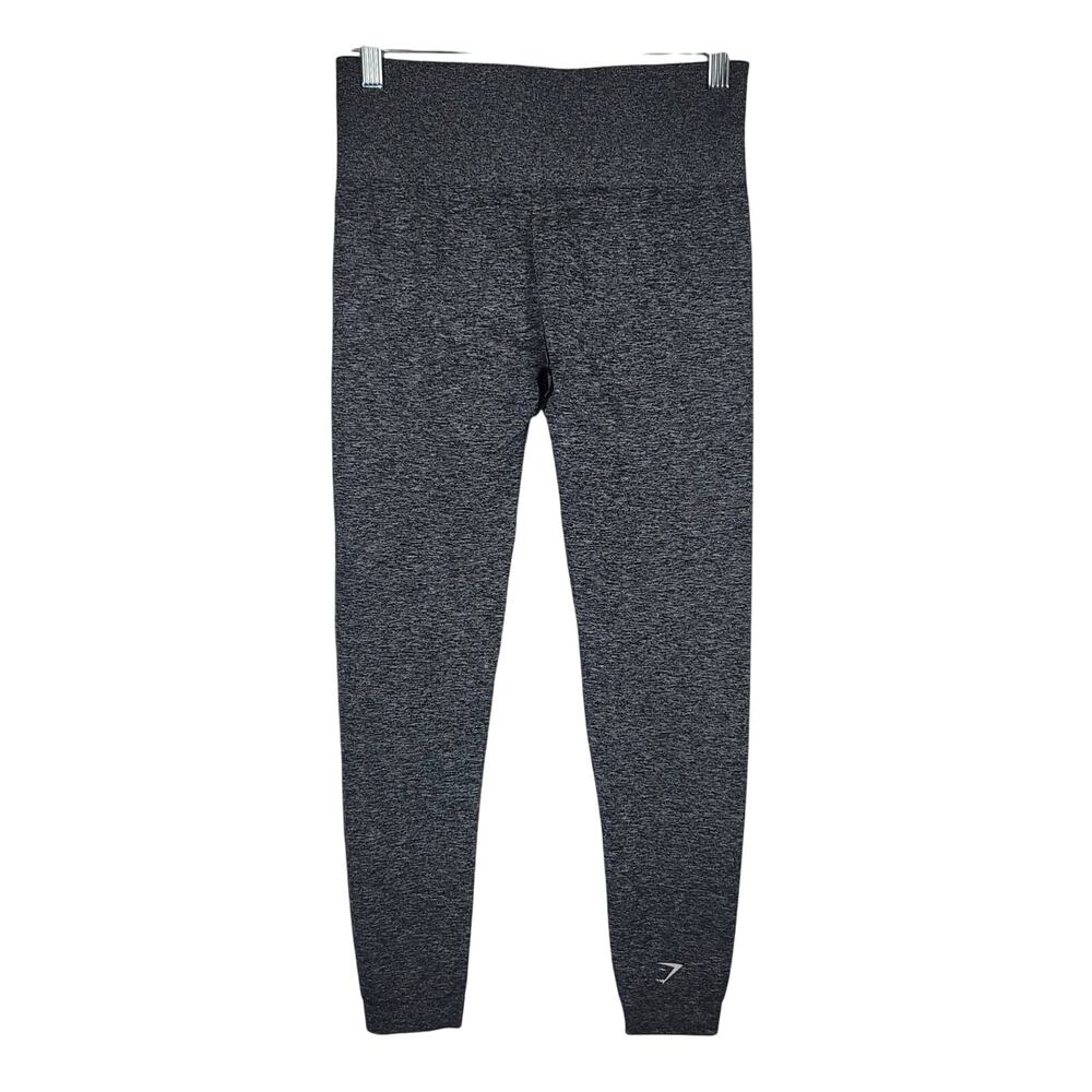 Gymshark Heather Gray Athletic Hiking Jogging Pickleball Leggings Medium - Picture 3 of 3